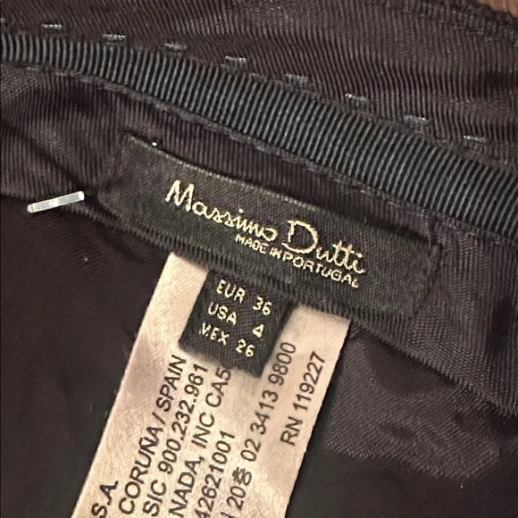 Massimo DUTTI Cigarette Pant with embroidered floral design - Picture 5 of 7